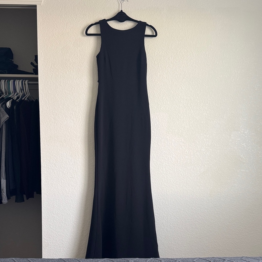 Lulu's Classic Black Sleeveless Maxi Dress